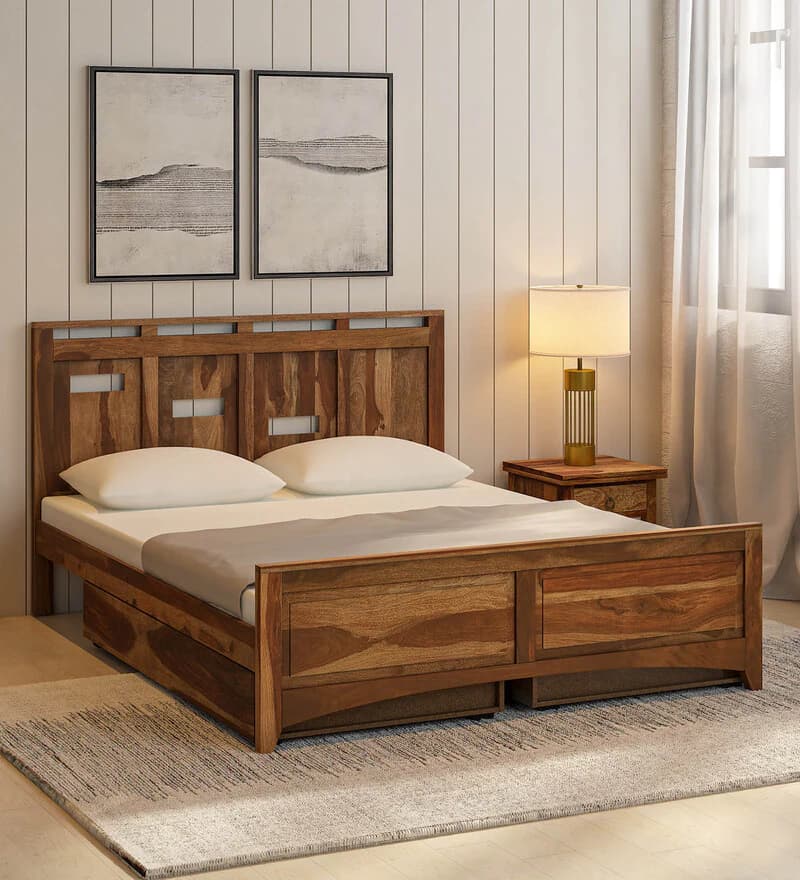 Diviana Queen Size Bed With Drawer Storage