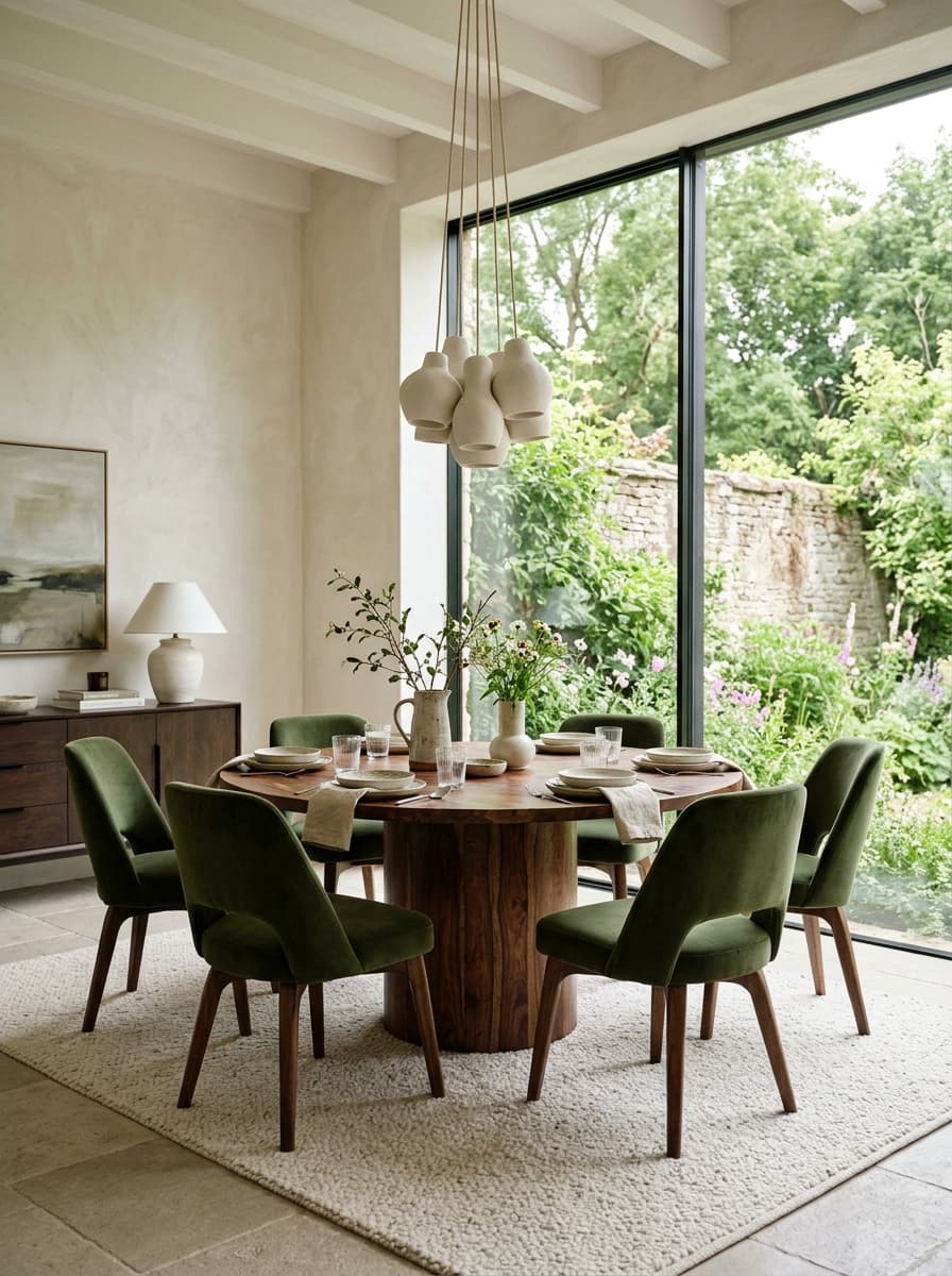 WoodBMine Handcrafted Solid Sheesham Dining Room Setting