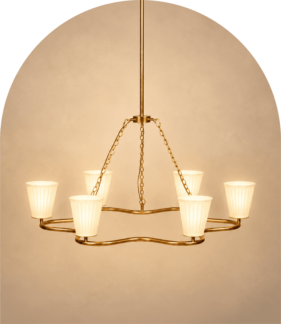 CHANDELIERS illuminated warm glow