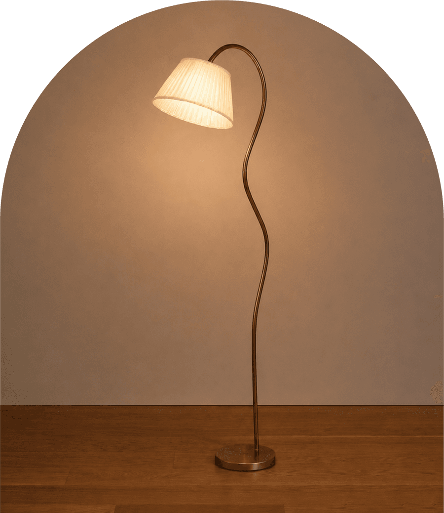 FLOOR LAMPS illuminated warm glow