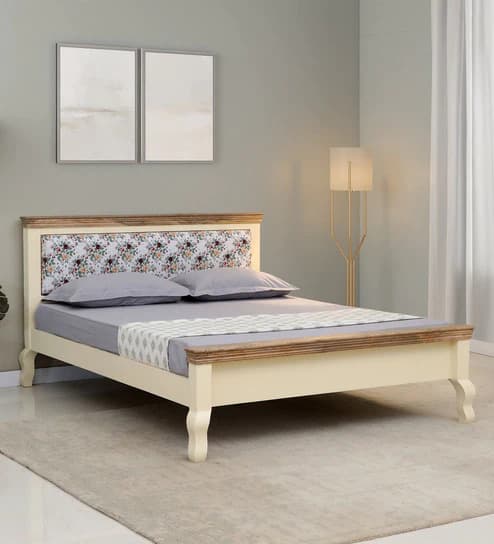 Diviana Queen Size Bed With Drawer Storage - Front Silhouette View